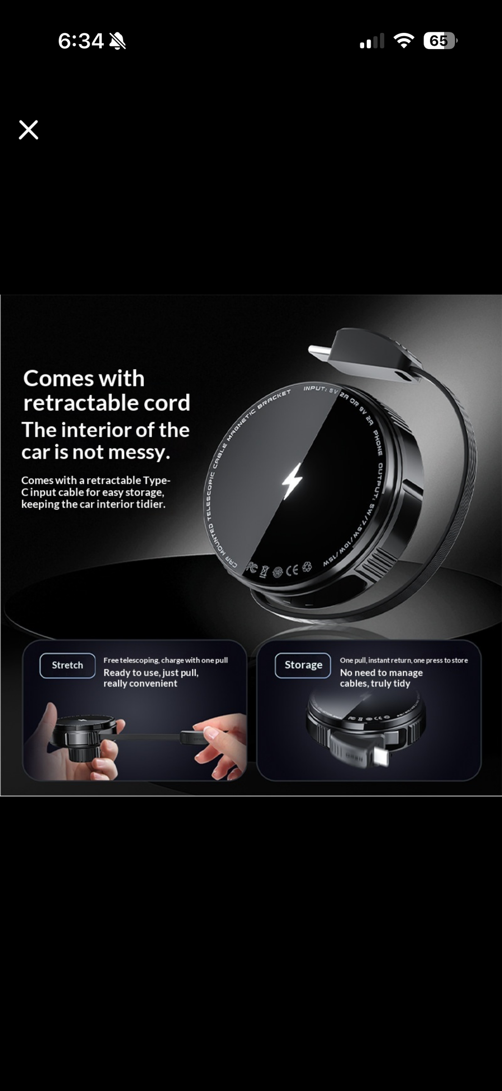 Magnetic Wireless Car Charger Mount